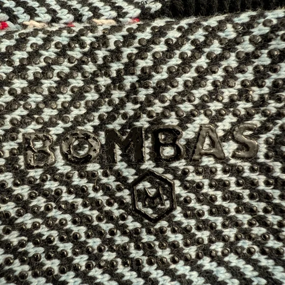 Bombas Black and Cream Patterned Slippers - Picture 4 of 6